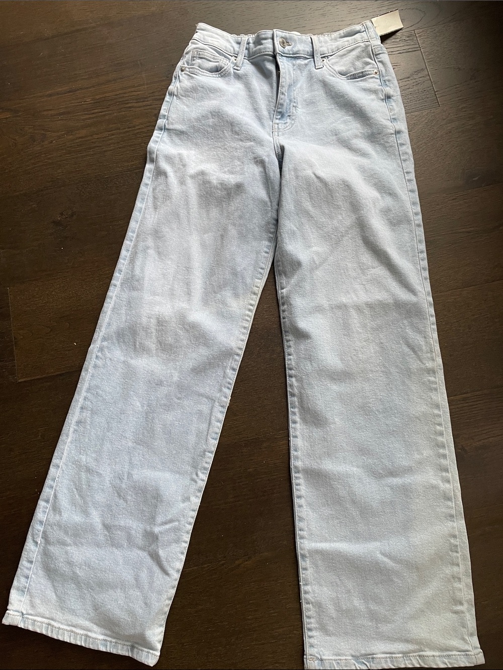 No Boundaries Light Wash Baggy Wide Leg Jeans, New
